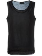 Les Hommes Mesh Layer Tank Top