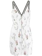 For Love And Lemons Floral Print Fitted Dress - White