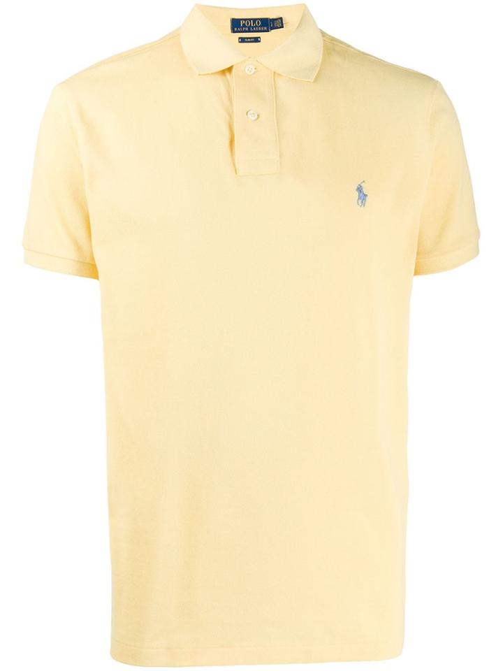 Polo Ralph Lauren Logo Embroidered Polo Shirt - Yellow