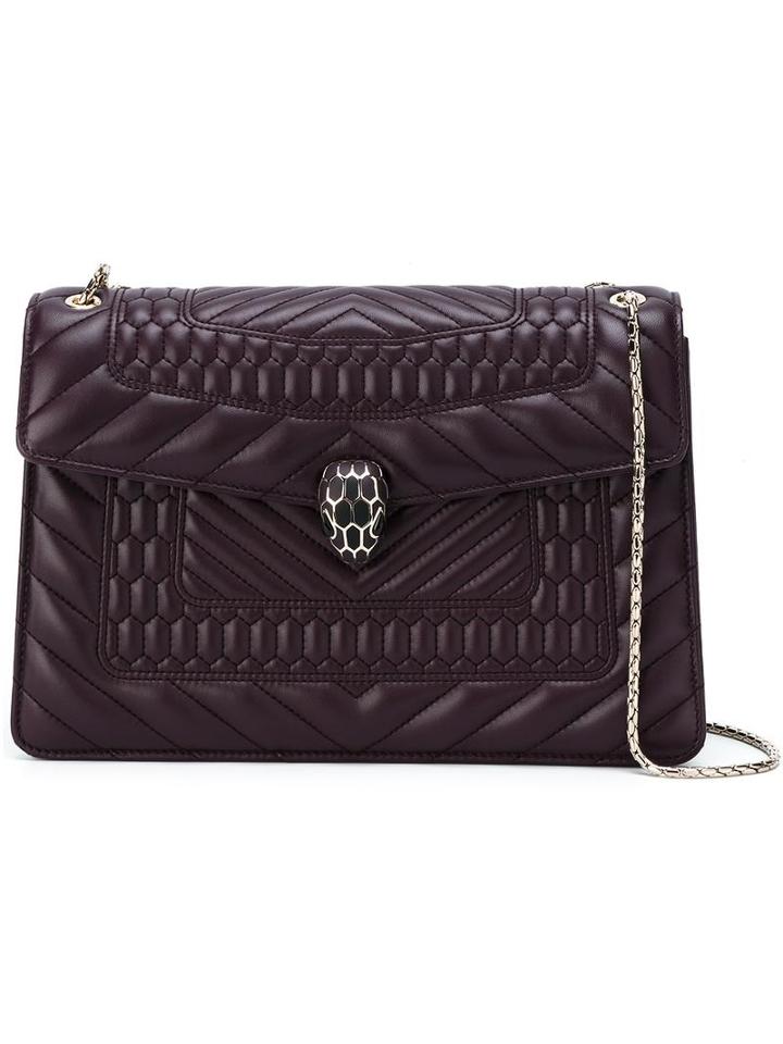 Bulgari 'serpenti Forever' Shoulder Bag, Women's, Pink/purple