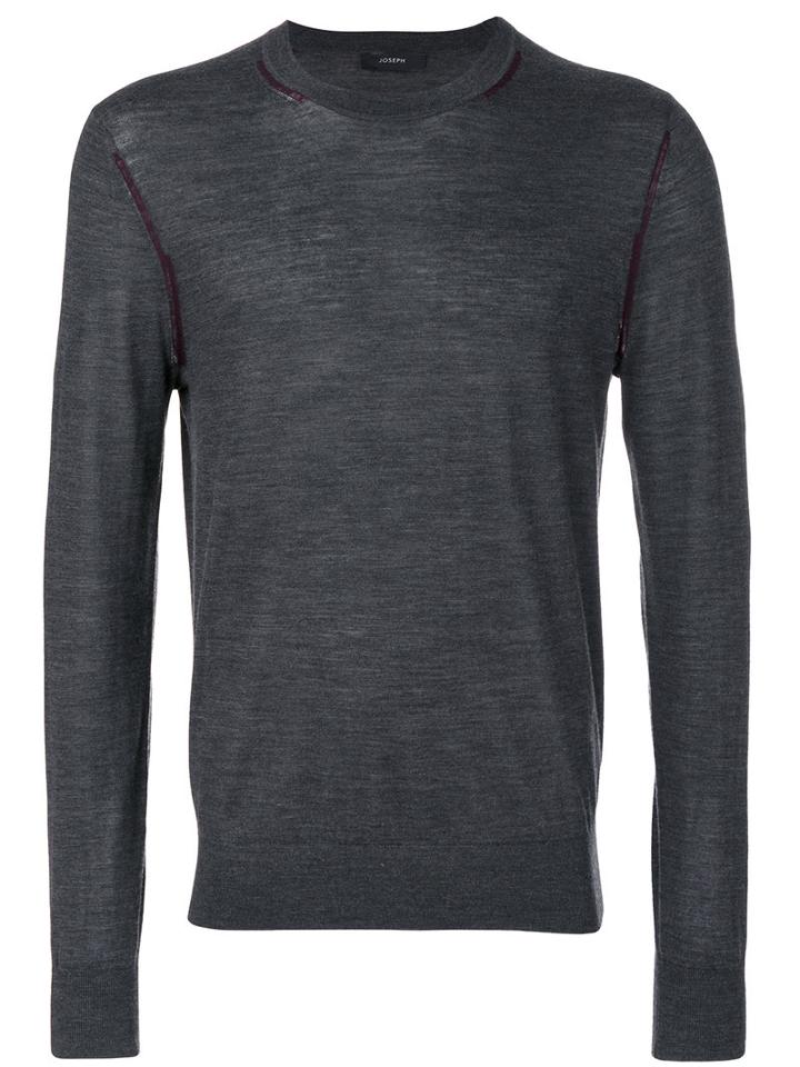 Joseph - Crew Neck Jumper - Men - Merino - S, Grey, Merino