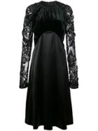 Jill Stuart Lace Sleeves Dress - Black