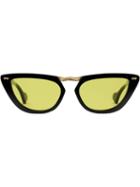 Gucci Eyewear Occhiali Da Sole Cat-eye In Acetato - Yellow