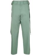 Wooyoungmi Belted Wide Trousers - Green