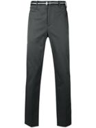Neil Barrett Belted Tailored Trousers - Grey