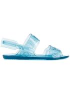 Off-white Transparent Logo Sandals - Blue