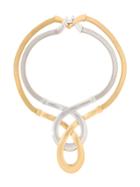 Trifari Vintage 1960s Vintage Trifari Modernist Necklace - Metallic