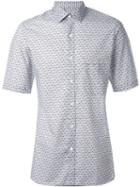 Lanvin Chevron Print Short Sleeve Shirt