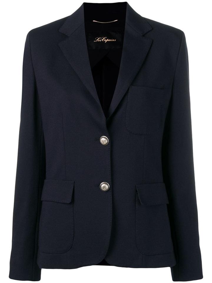 Les Copains Classic Single-breasted Blazer - Blue