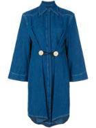 Mm6 Maison Margiela Shift Denim Shirt Dress - Blue