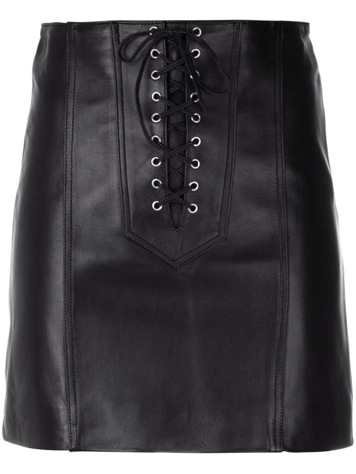 Manokhi Short Lace-up Skirt - Black