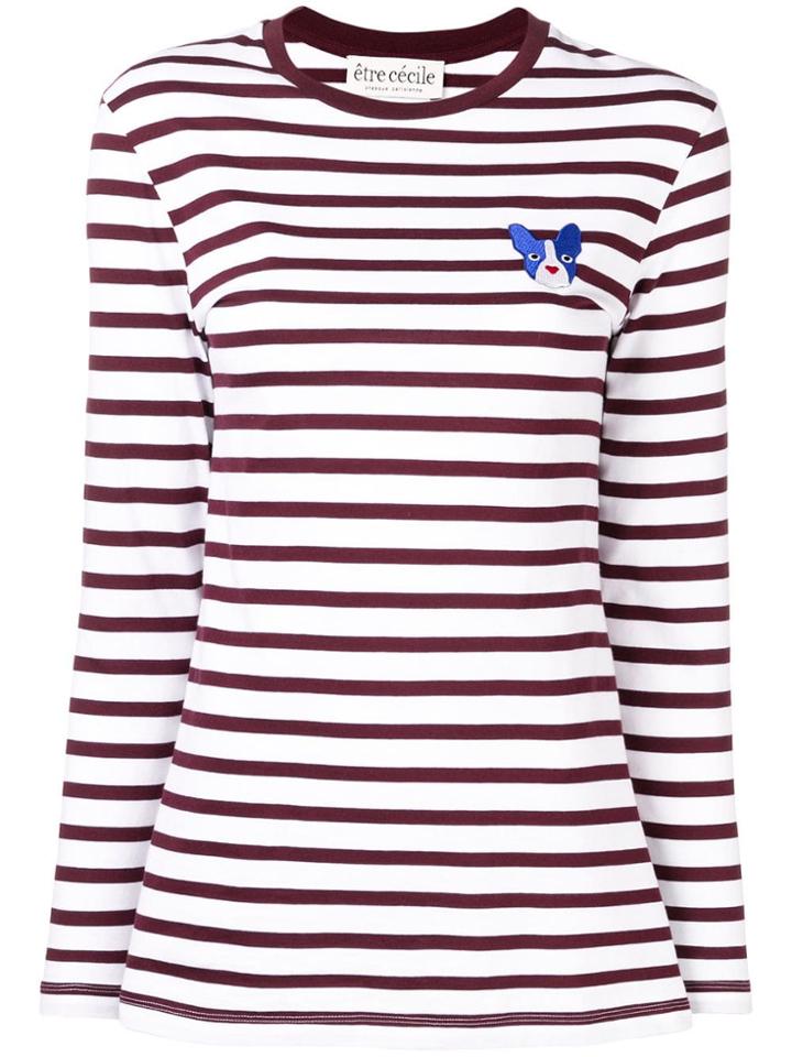 Être Cécile Stripes T-shirt - White