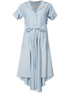 Palmer / Harding - Shirt Dress - Women - Cotton - 4, Blue, Cotton