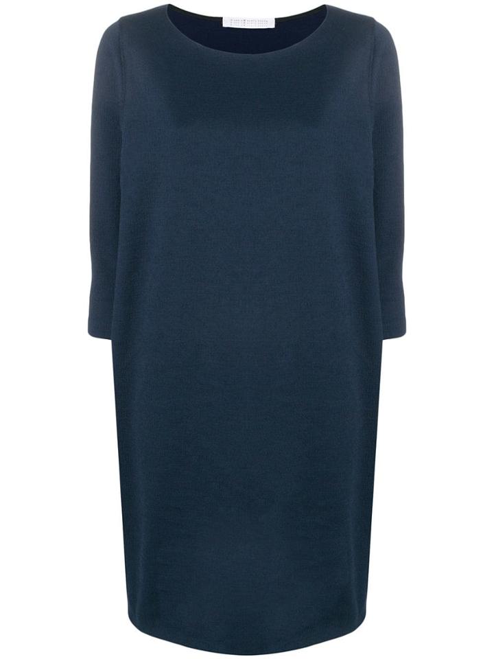 Harris Wharf London Flared Mini Dress - Blue