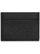 Burberry Perforated Logo Leather Card Case - Black