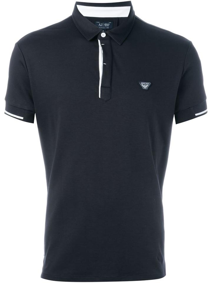 Armani Jeans Chest Logo Polo Shirt