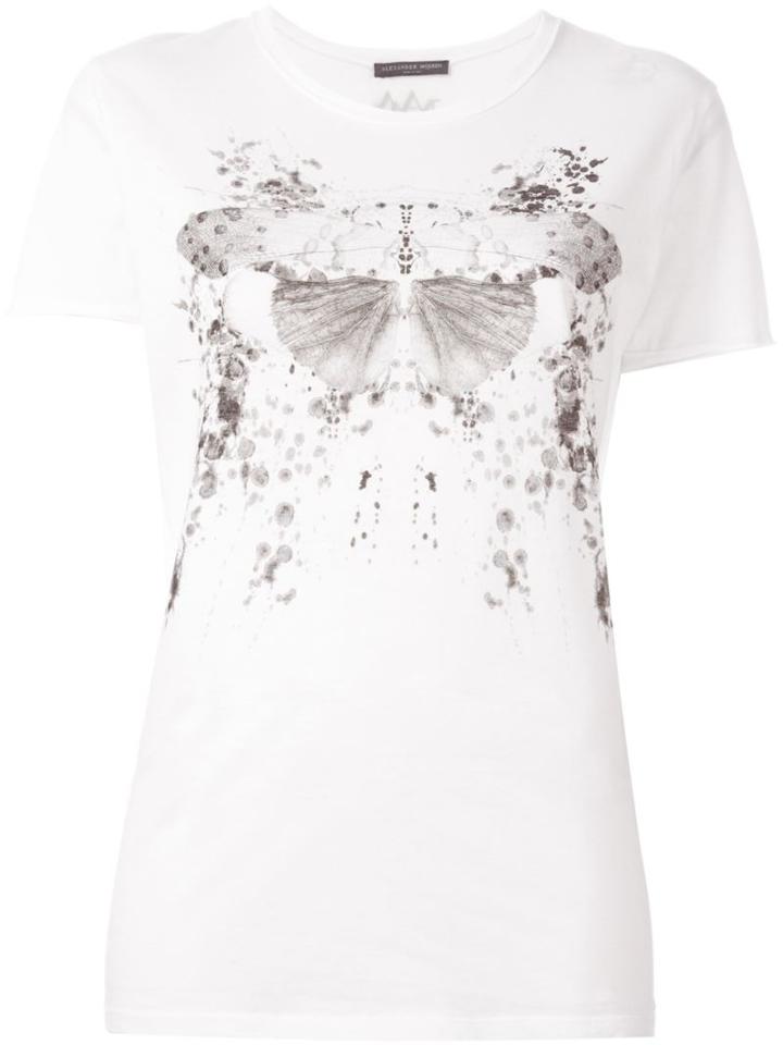 Alexander Mcqueen Moth Print T-shrt