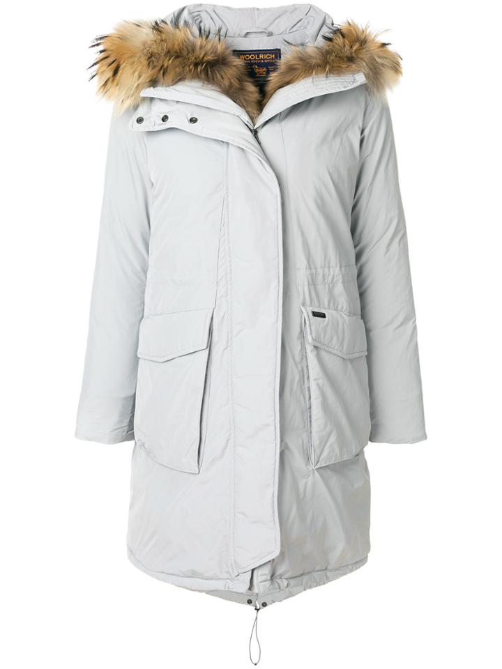 Woolrich Fur Collar Parka - Grey