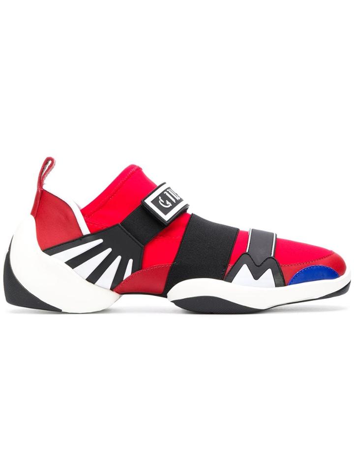 Giuseppe Zanotti Design Touch Strap Fastening Sneakers - Red