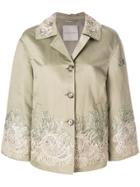 Ermanno Scervino Embroidered Buttoned Jacket - Green