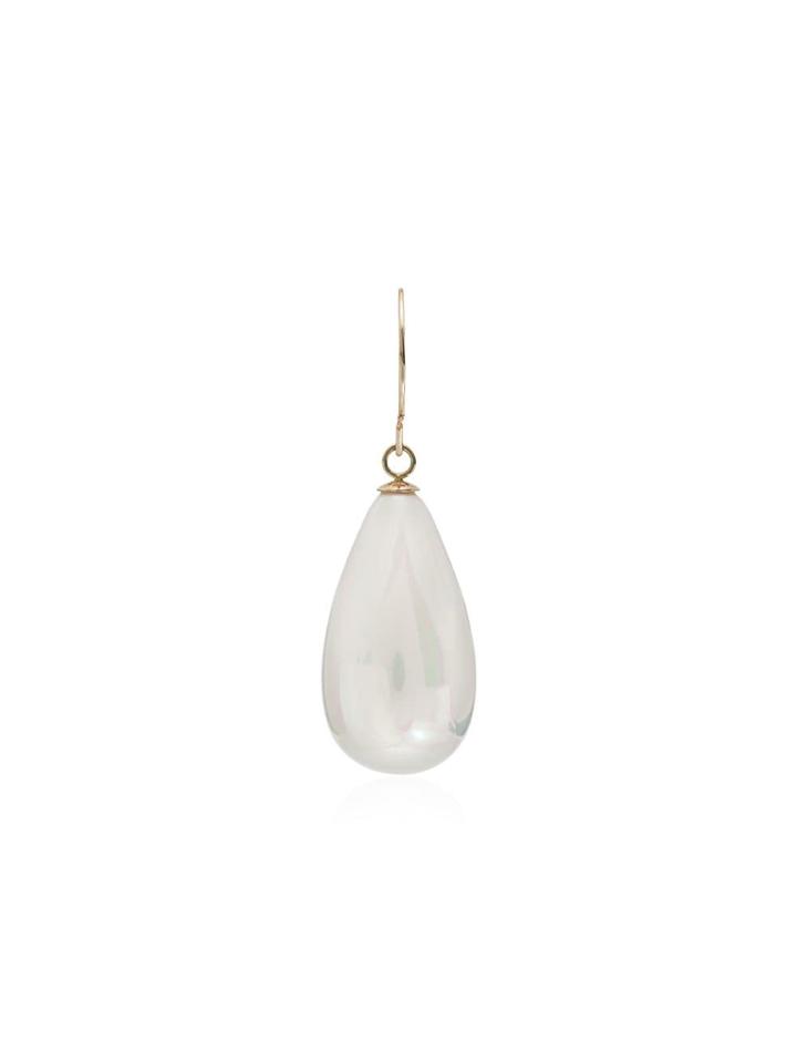 Loren Stewart White And Gold Pearl Drop Earrings