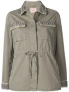 Twin-set Beaded Collar Jacket - Green