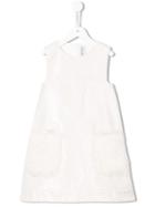 Simonetta Glossed Dress, Girl's, Size: 10 Yrs, White