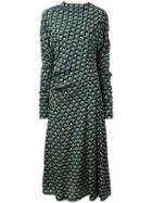 Marni - Embroidered Shift Dress - Women - Silk - 44, Green, Silk