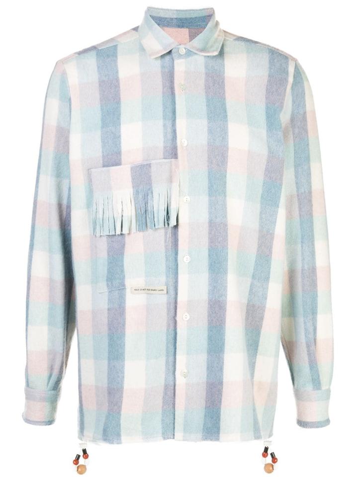 Corelate Fringed-pocket Check Shirt - Multicolour