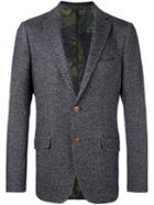 Etro Tweed Blazer, Men's, Size: 50, Brown, Silk/cotton/wool