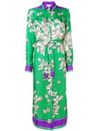 P.a.r.o.s.h. Floral Shirt Dress - Green