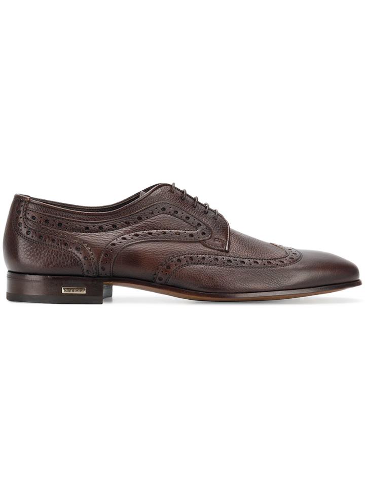 Baldinini Embroidered Derby Shoes - Brown