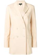 Theory Double Breasted Blazer - Neutrals