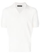 Ermenegildo Zegna V-neck Polo Shirt - White