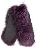 Mr & Mrs Italy Fox Fur Collar - Purple