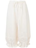 Renli Su Embroidered Under Culottes - Neutrals