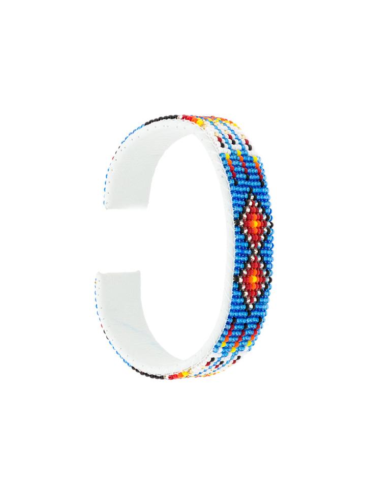 Jessie Western 15 Row Beaded Bangle - Blue