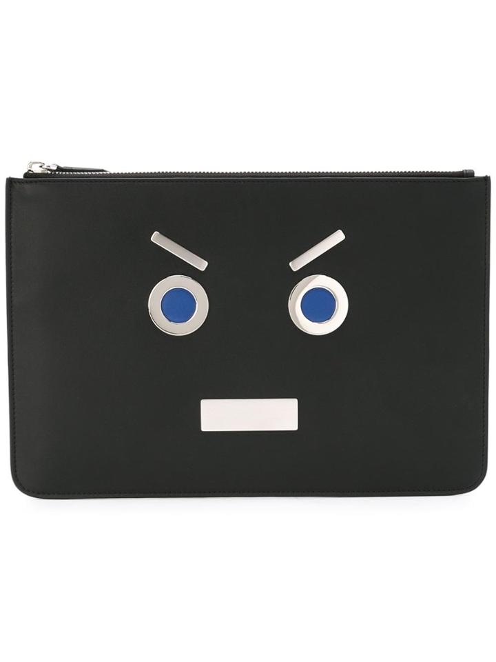 Fendi Flat Cltuch - Black