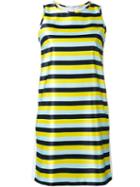 Iceberg - Striped Mini Dress - Women - Cotton/polyester - 44, Blue, Cotton/polyester