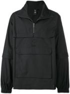 Puma Zipped Collar Front Pocket Sweater - Black