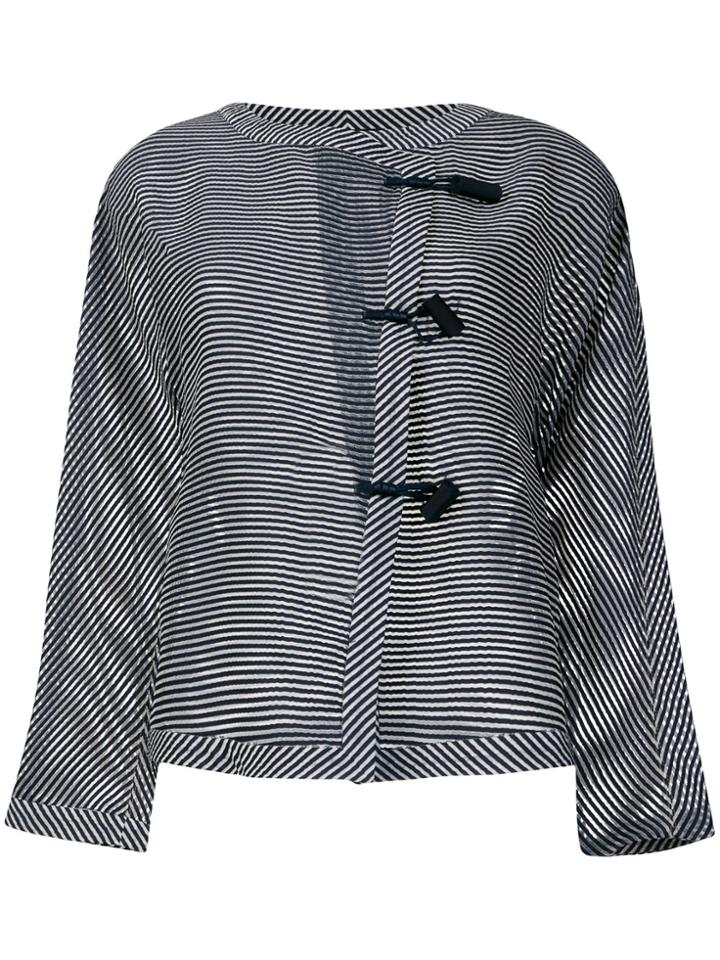 Emporio Armani Striped Jacket - Blue