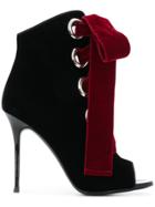 Giuseppe Zanotti Design Jeannine Velvet Lace Booties - Black