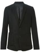 Ami Alexandre Mattiussi Pocket Blazer, Men's, Size: 44, Black, Wool