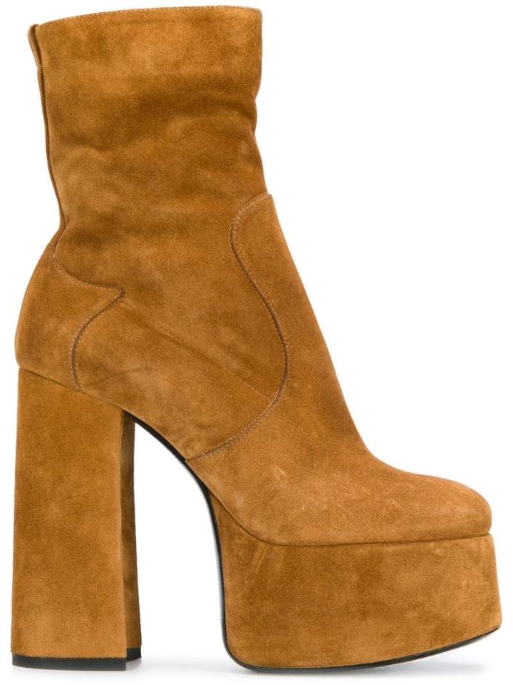 Saint Laurent Billy Boots - Neutrals