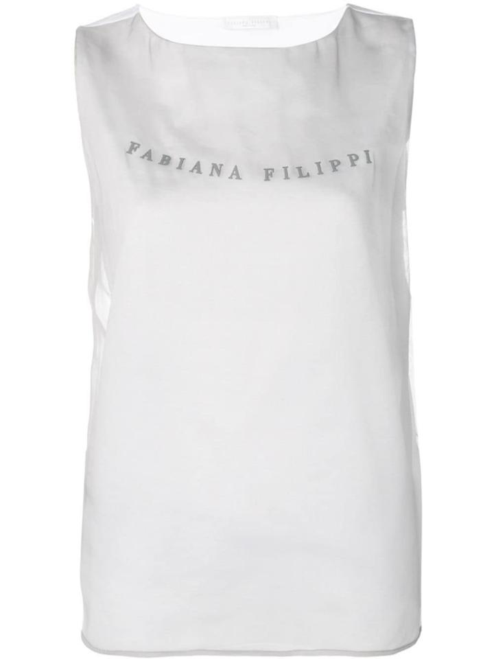 Fabiana Filippi Logo T-shirt - Grey