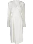 P.a.r.o.s.h. Belted Wrap Dress - White