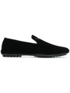Emporio Armani Classic Logo Loafers - Black