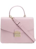 Furla Square Shaped Shoulder Bag - Pink & Purple