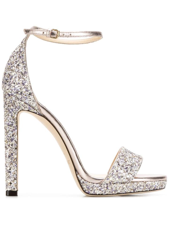 Jimmy Choo Misty 120 Sandals - Silver