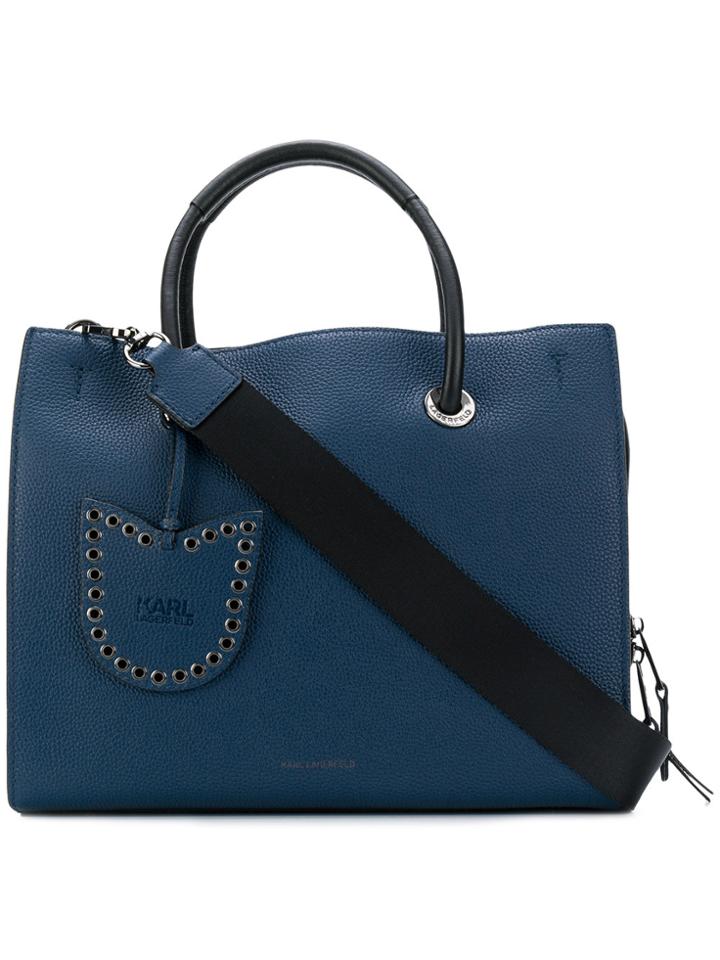 Karl Lagerfeld K/karry All Shopper Tote Bag - Blue